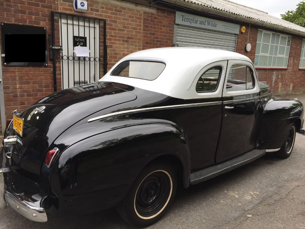Police car wrap for a 1920s film production