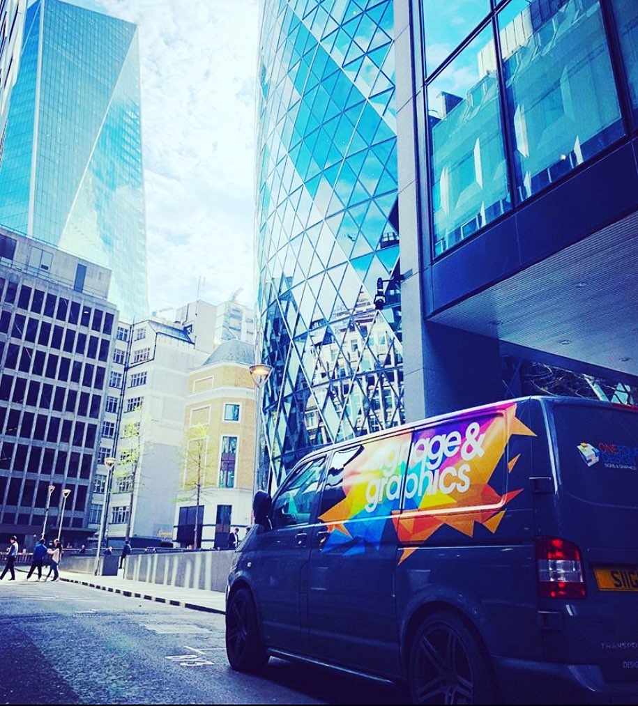 Interior graphics in London.