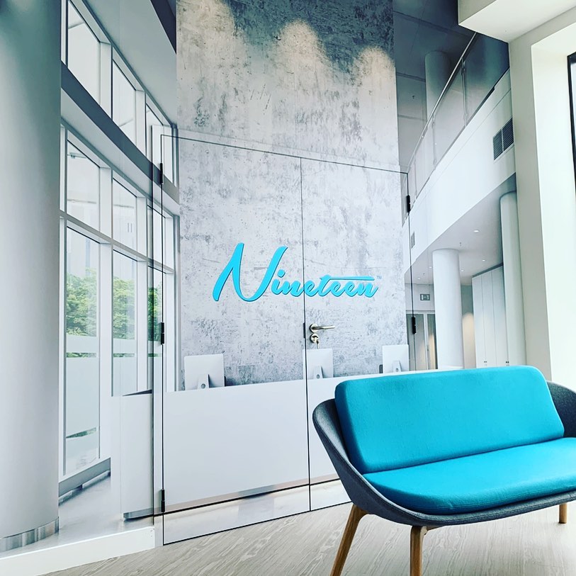 Interior graphics in London.