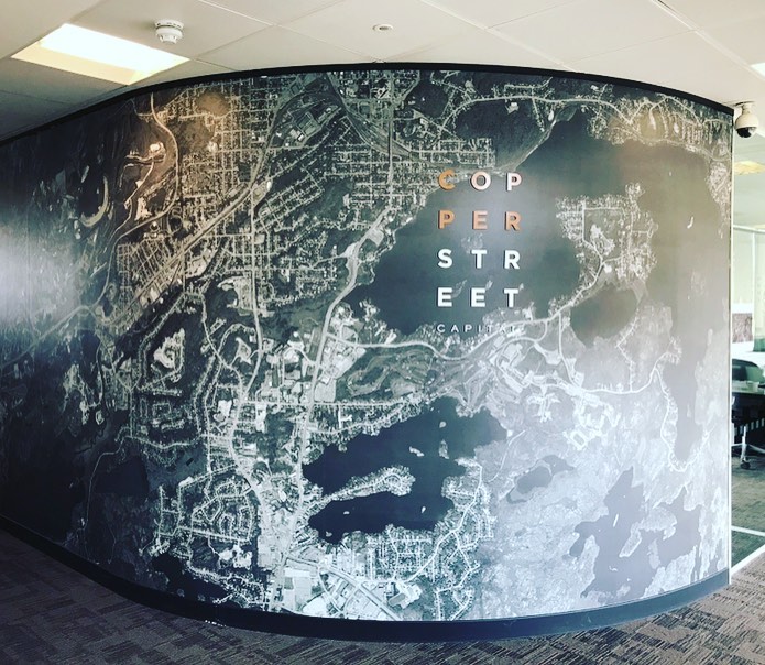 Interior graphics in Maidenhead.