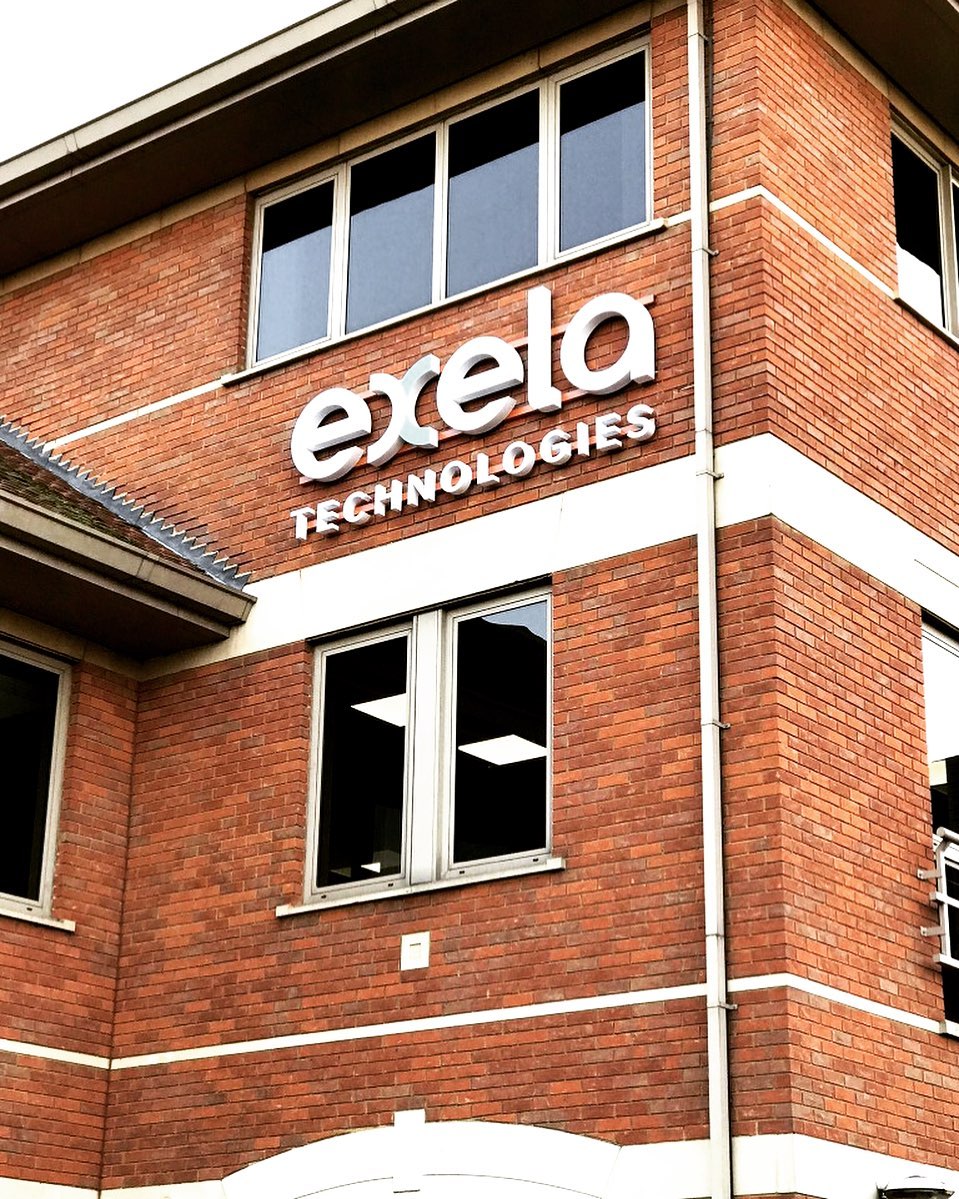 Exterior signage in Egham.