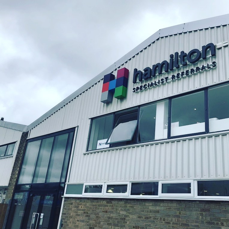 Exterior signage in High Wycombe.