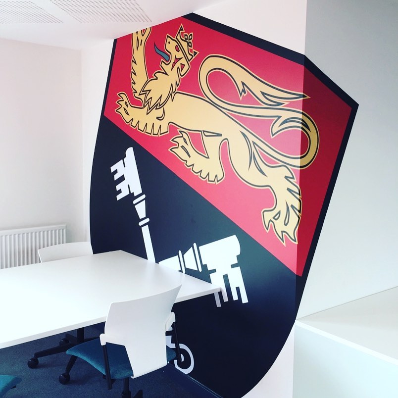 Interior graphics in Maidenhead.