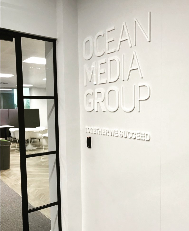Interior graphics in Central London.