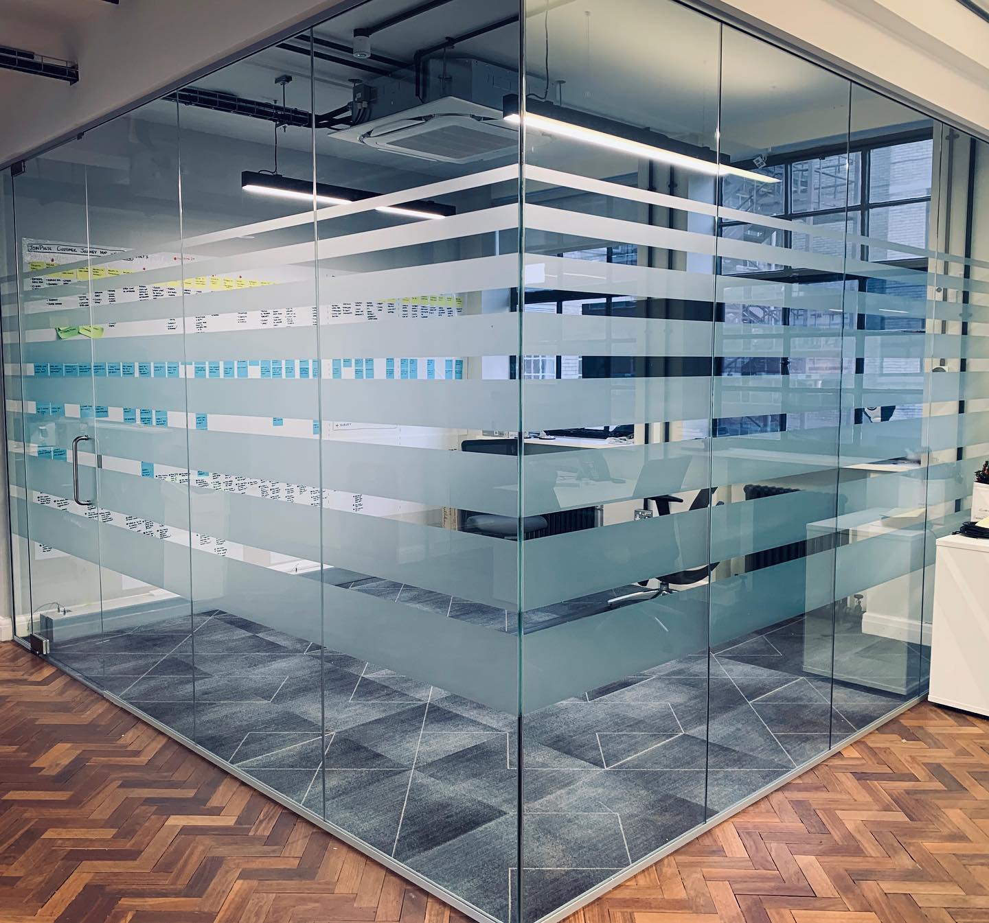 Window graphics in Birmingham.