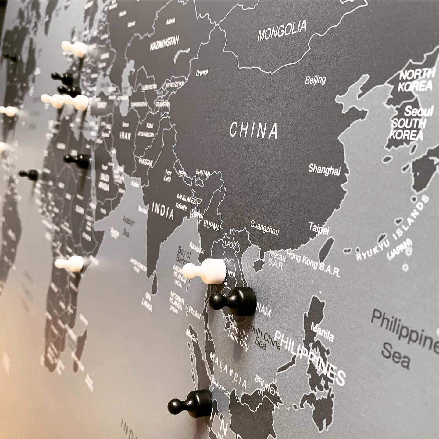 Interior graphics in London.