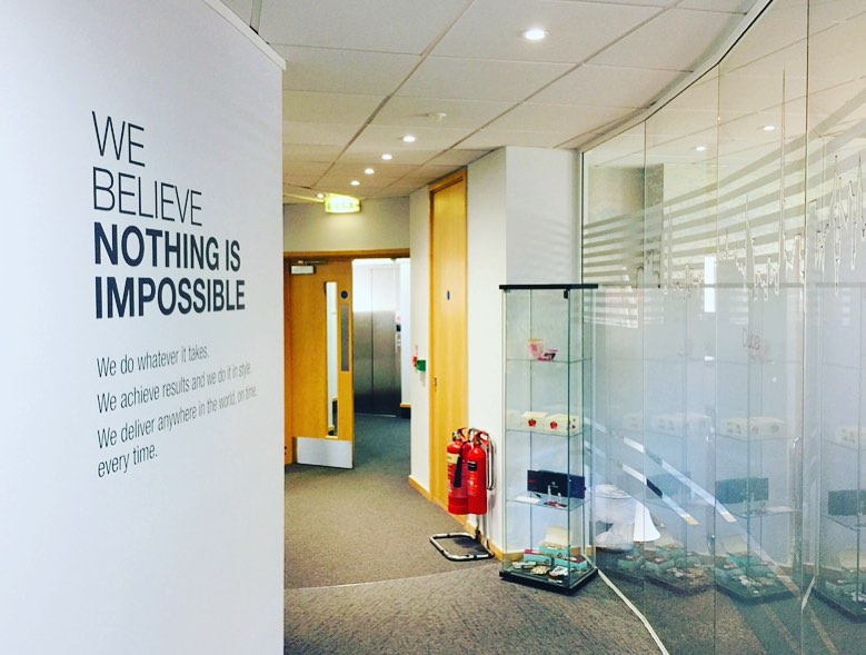 Window graphics in Windsor.
