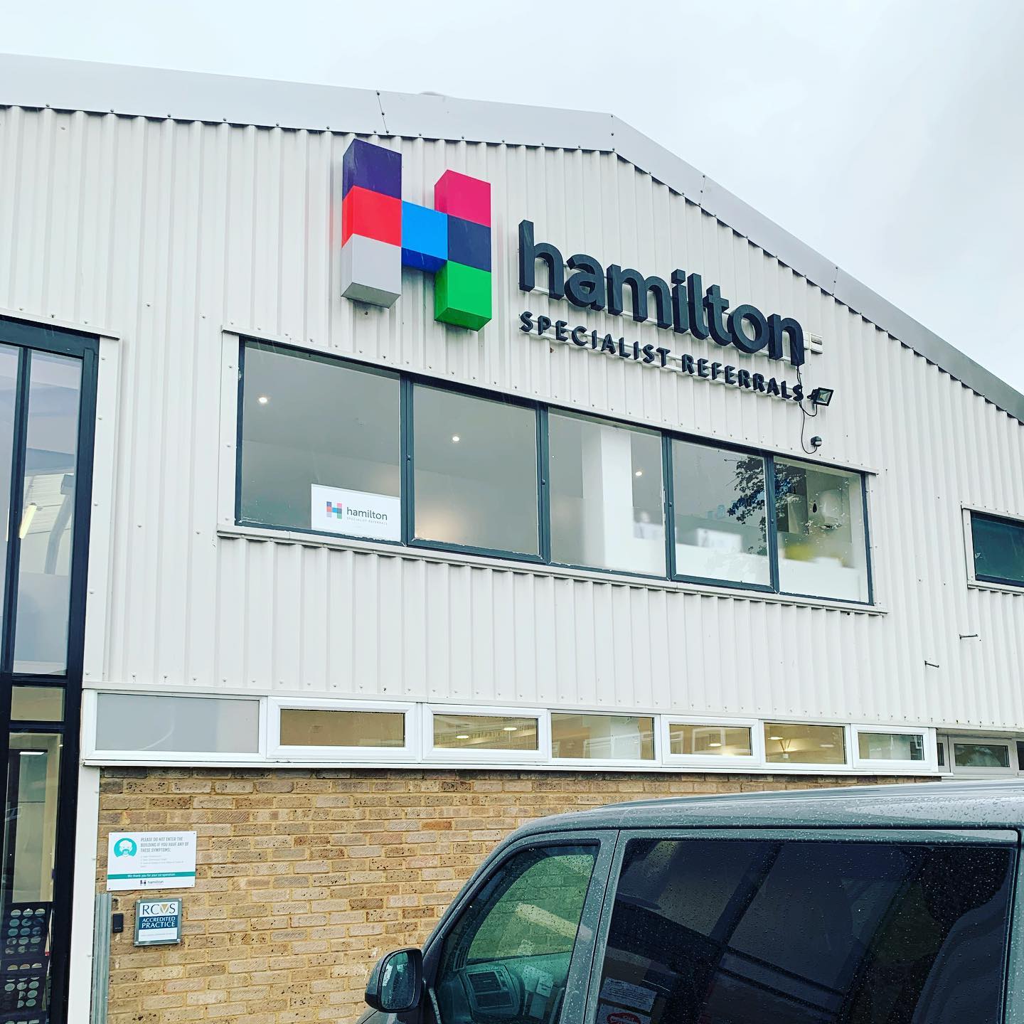 Exterior signage in High Wycombe.
