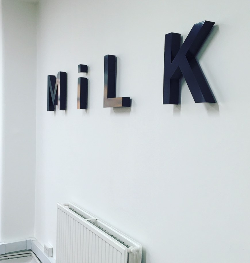 Exterior signage in London.