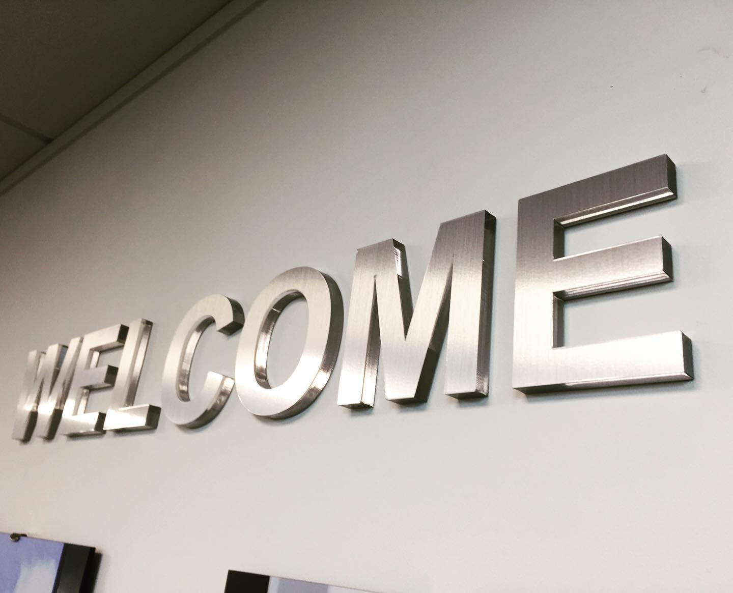 Interior graphics in London.
