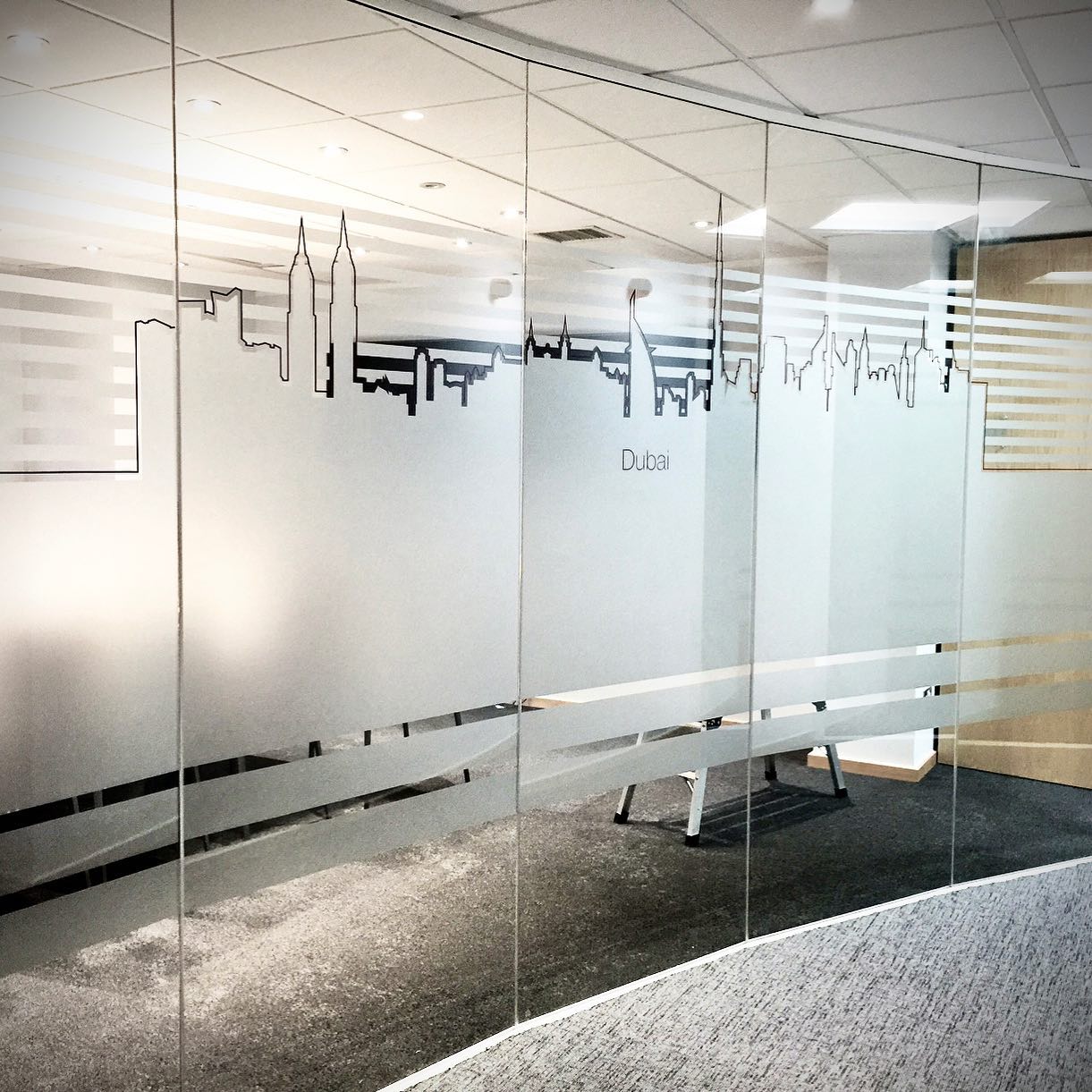 Window graphics in Windsor.