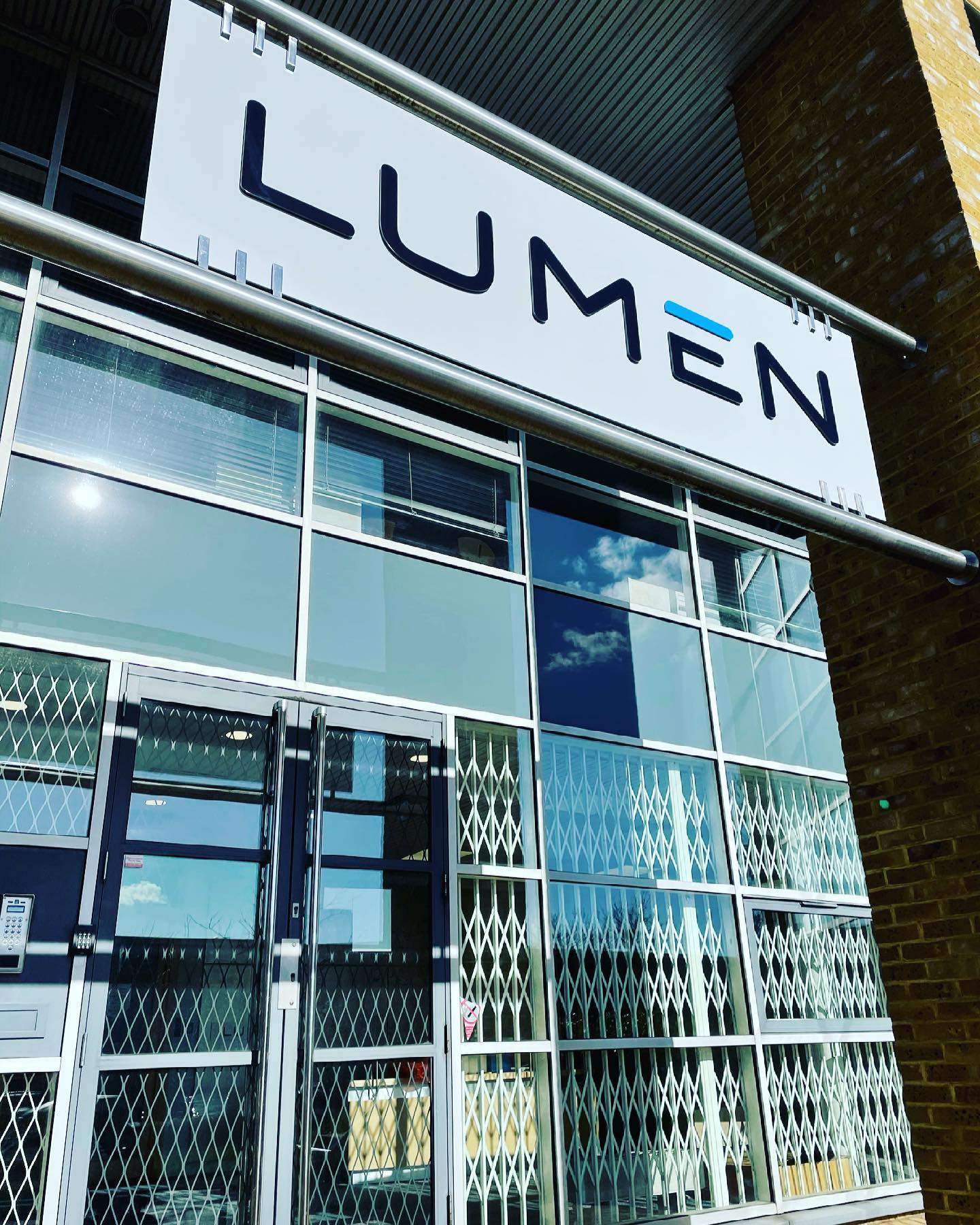 Exterior signage.