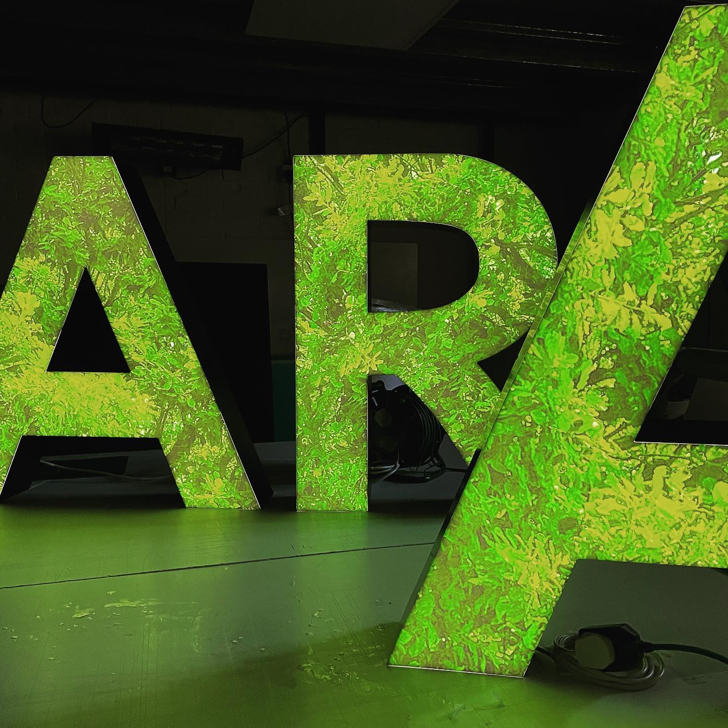 Interior graphics.