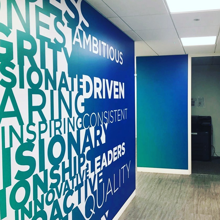 Interior graphics.