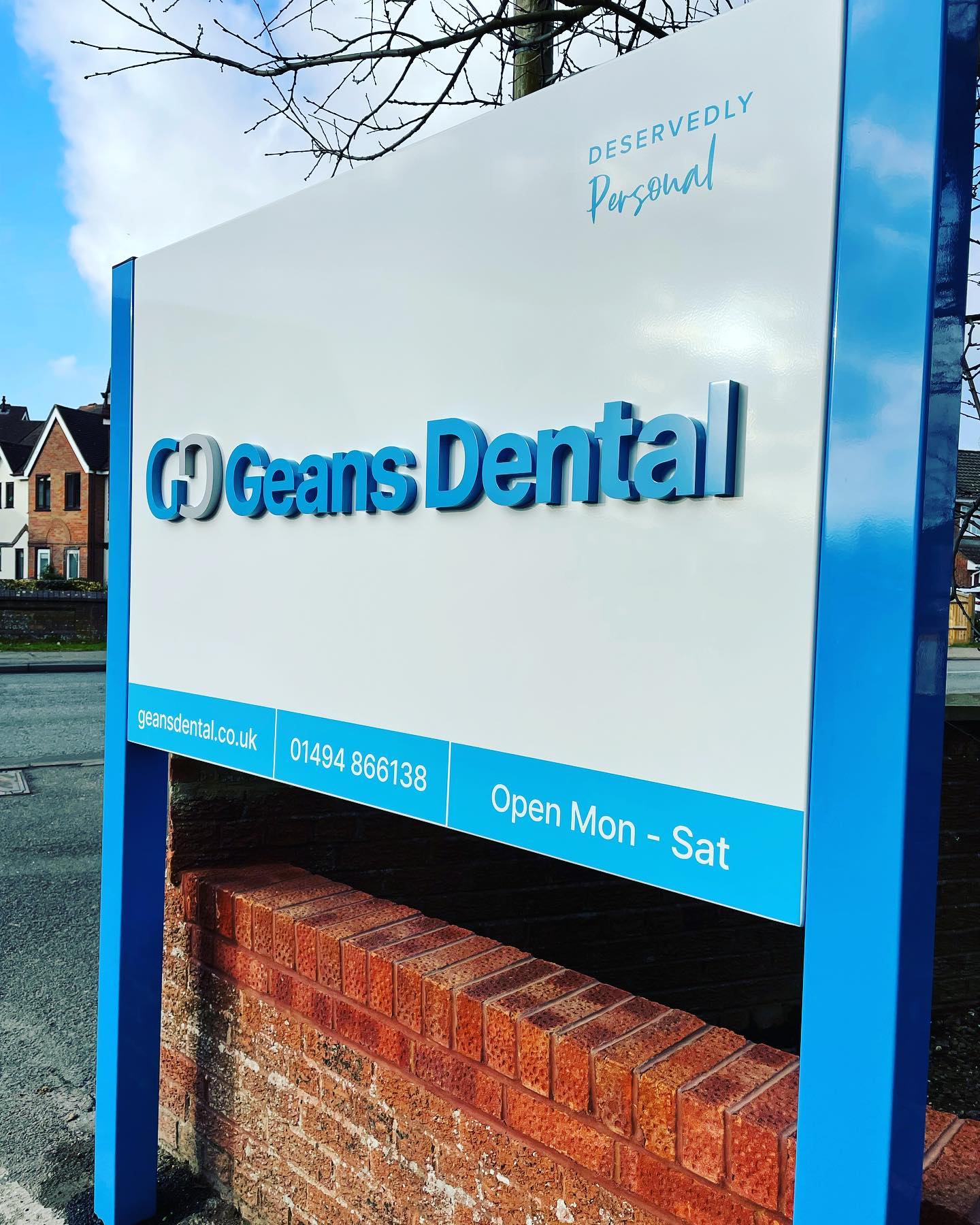 Exterior signage in High Wycombe
