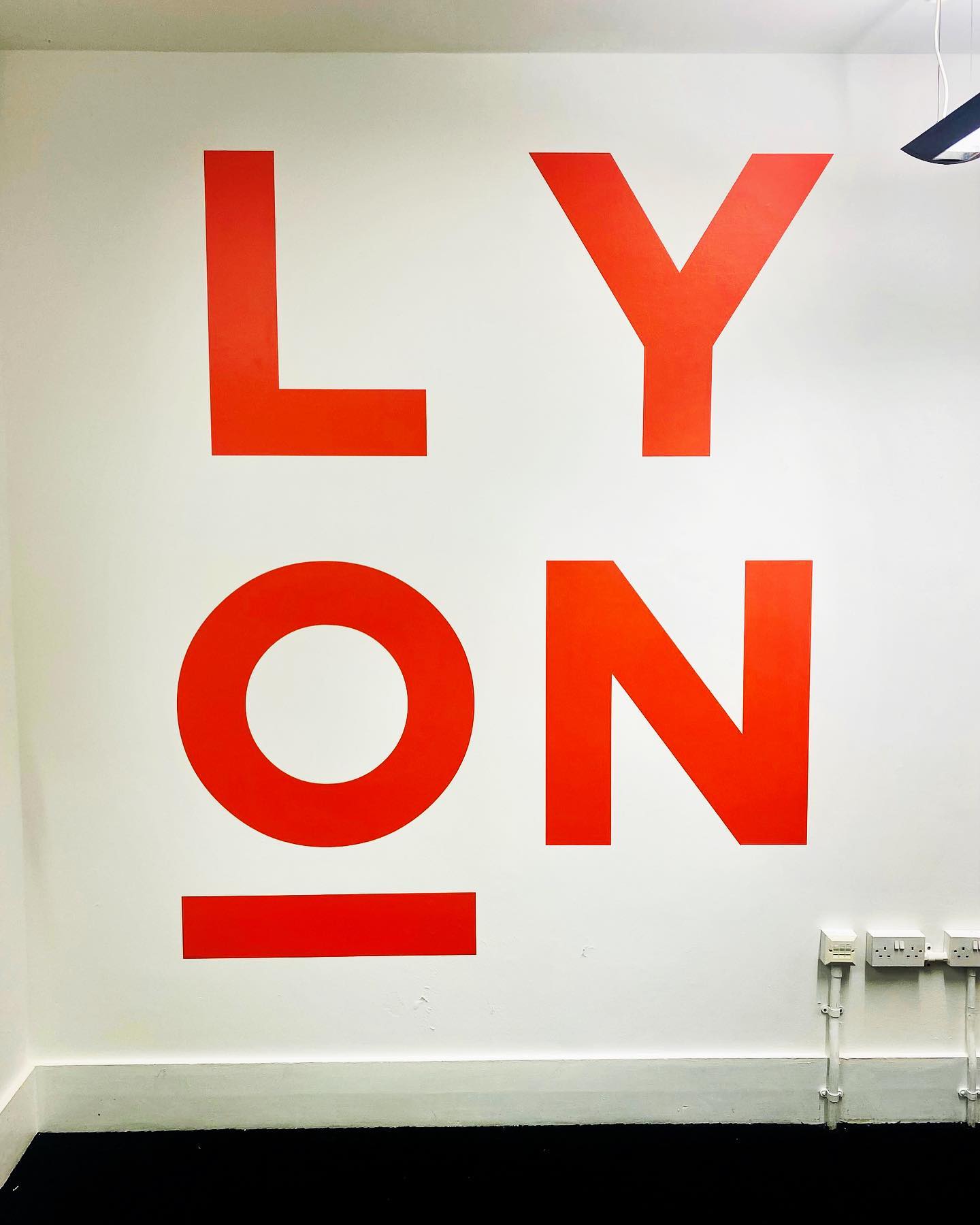 Interior graphics in London.