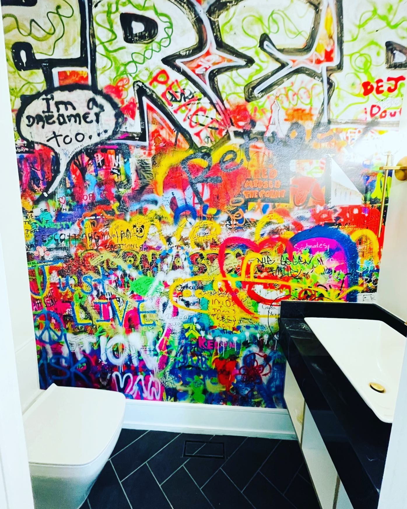 Interior graphics in London.