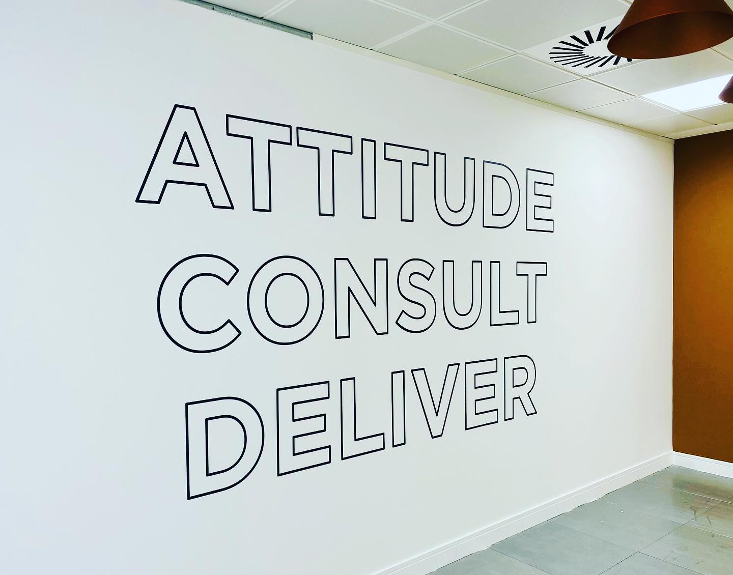 Interior graphics in Reading.