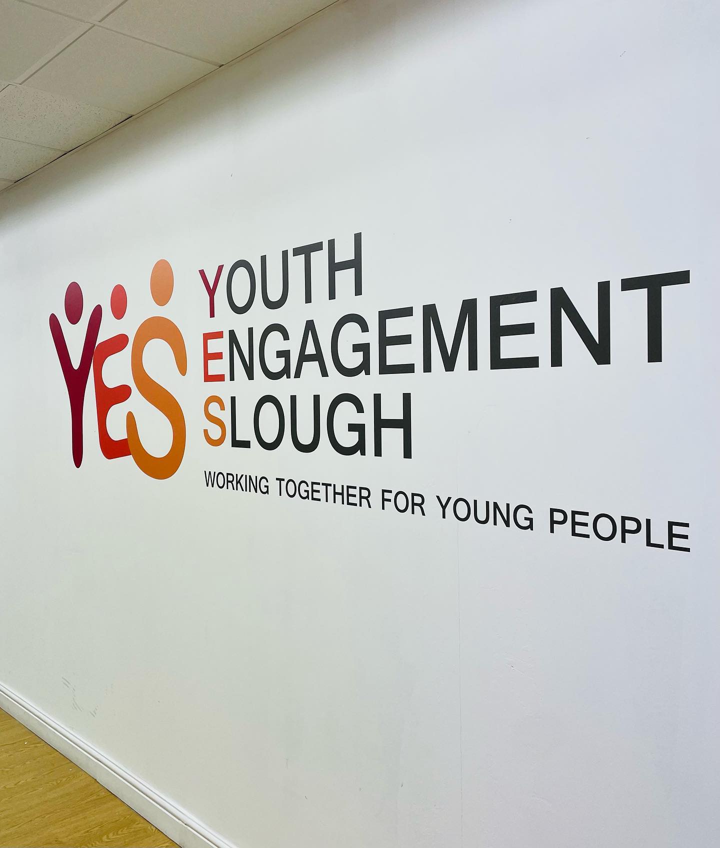 Window graphics in Slough.
