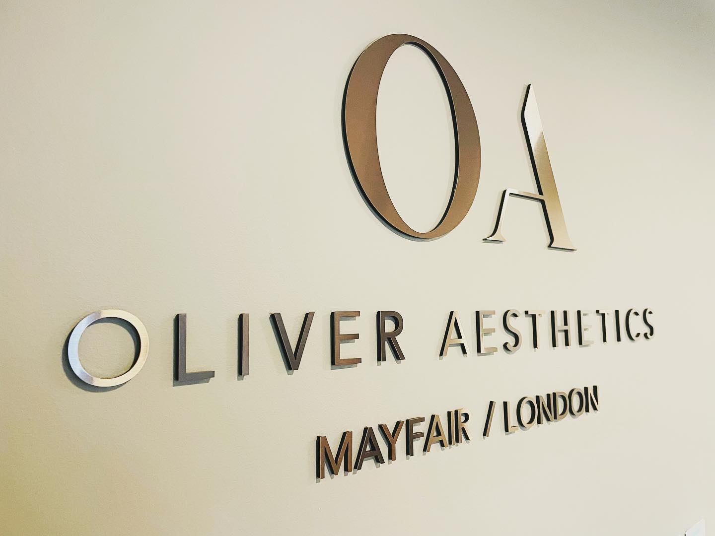 Interior graphics in Mayfair.