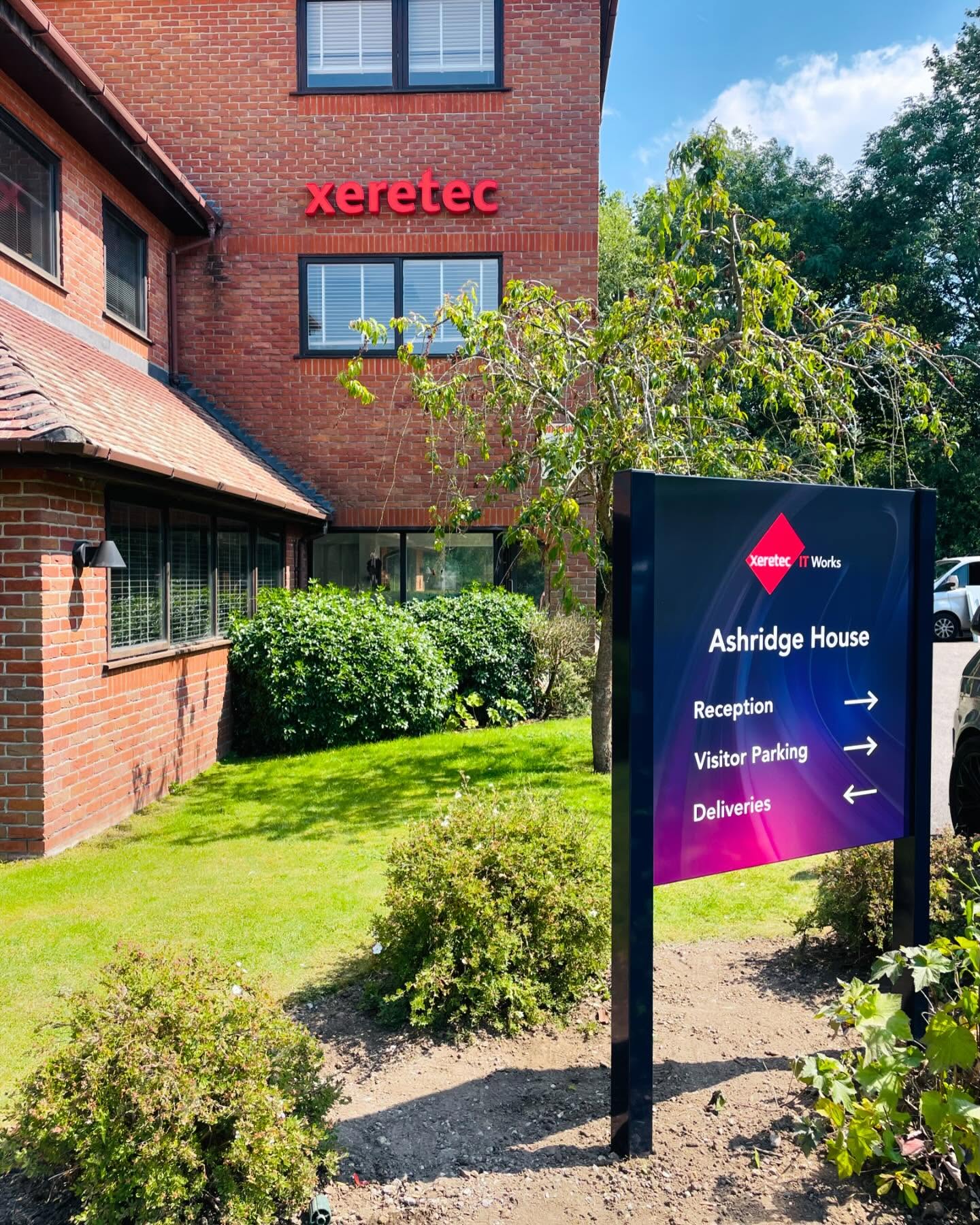 Printed exterior panel signage